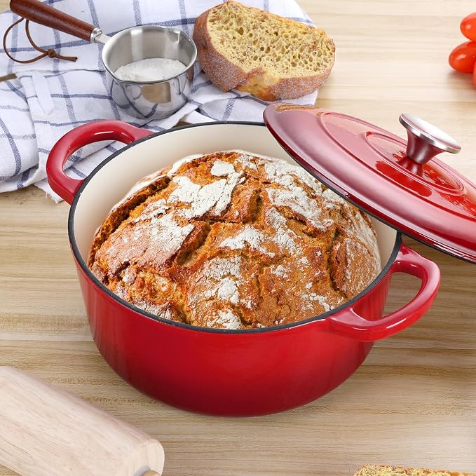3 Qt Enameled Cast Iron Dutch Oven - Image 6