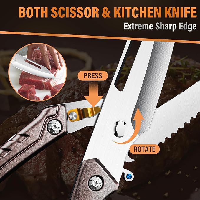 Huusk Heavy Duty Poultry Scissors - Image 4