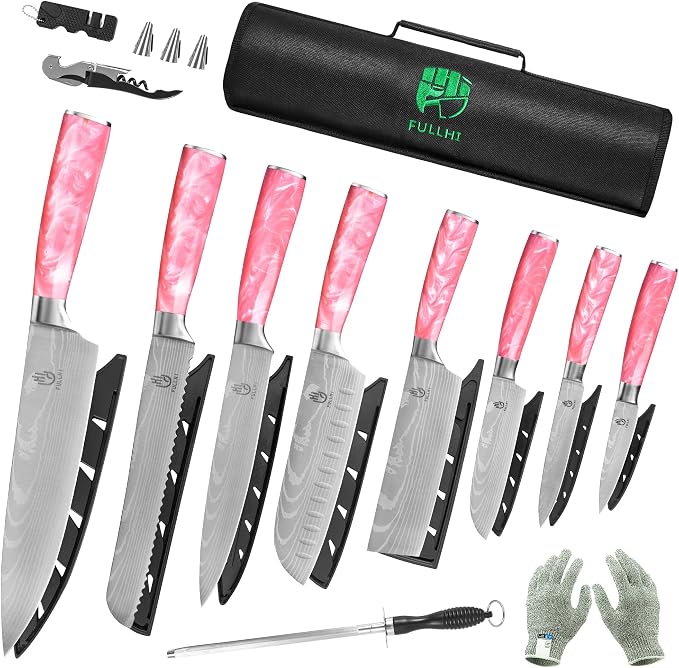 FULLHI 15pcs Japanese Knife Set - Image 6