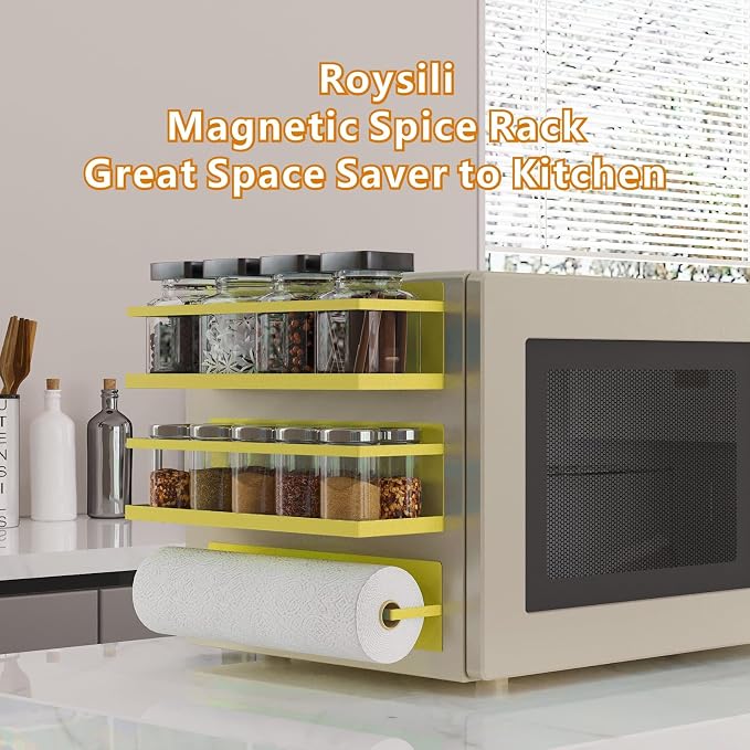 Magnetic Spice Rack For Refrigerator Magnetic Fridge Shelf For Kitchen Spice - Image 5