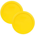 Pyrex 7201-PC 4 Cup Meyer Lemon Yellow Food Storage Replacement Lids by Pyrex