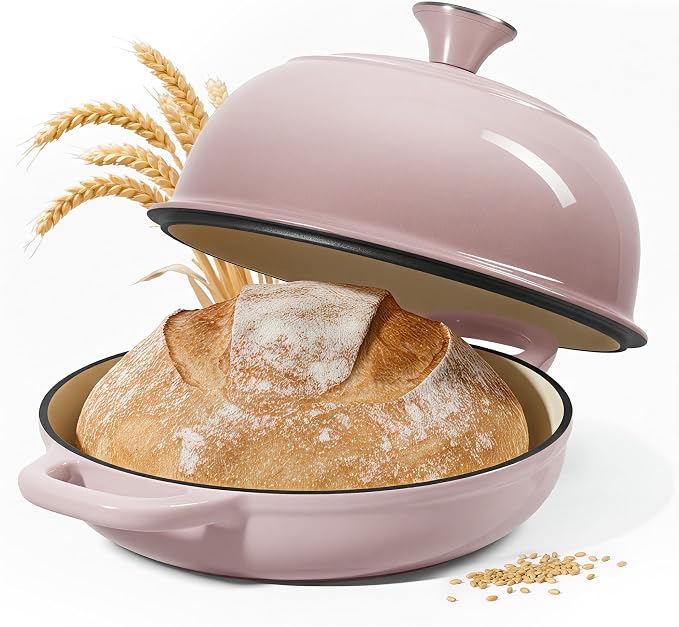 4.5 QT Dutch Oven for Bread Baking, Cast Iron Bread Oven for Sourdough by Unknown