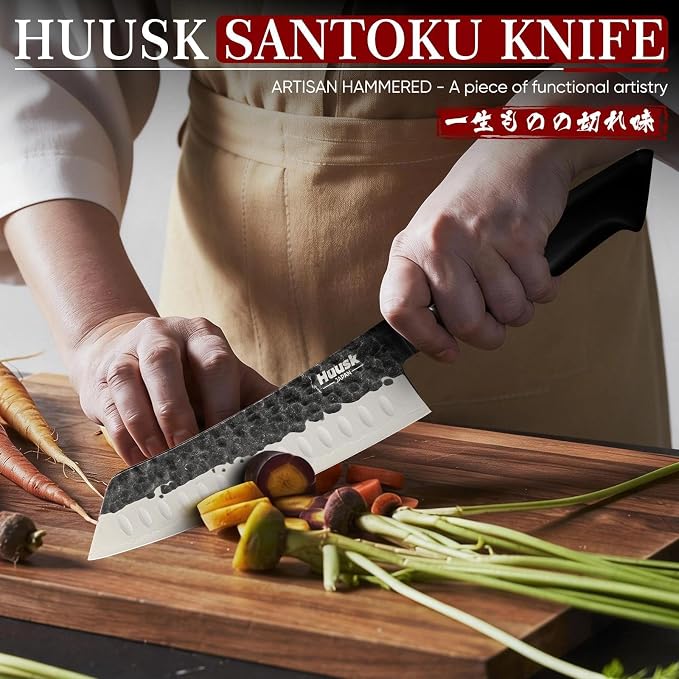 Huusk Santoku Japanese Chef Knife - Image 2
