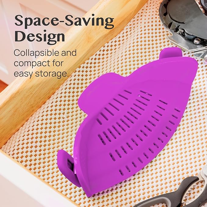 Kitchen Gizmo Snap N Strain Pot and Pasta Strainer - Image 4