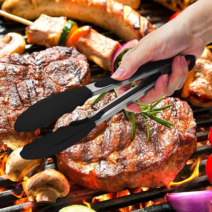 Premium Stainless Steel Heat Resistant Kitchen Tongs - Image 6