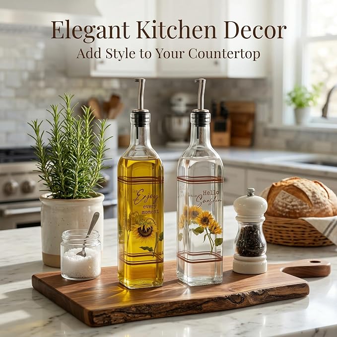 Topadorn 17 oz Olive Oil Dispenser Bottle Set - Image 6