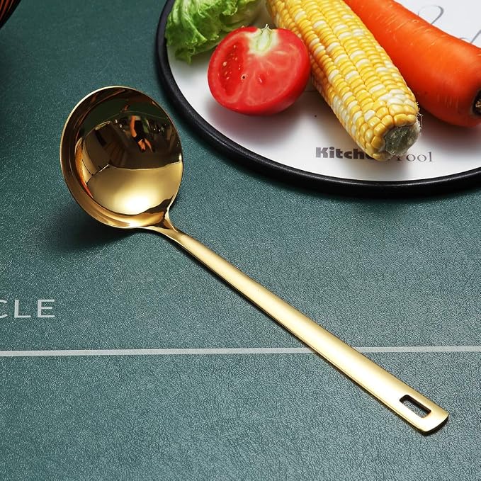 Gold Ladle, Berglander Stainless Steel Kitchen Ladle - Image 2