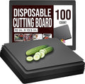 Disposable Cutting Boards for Kitchen 100 Count Black Cutting Board 10 Inch X by Crown+Display