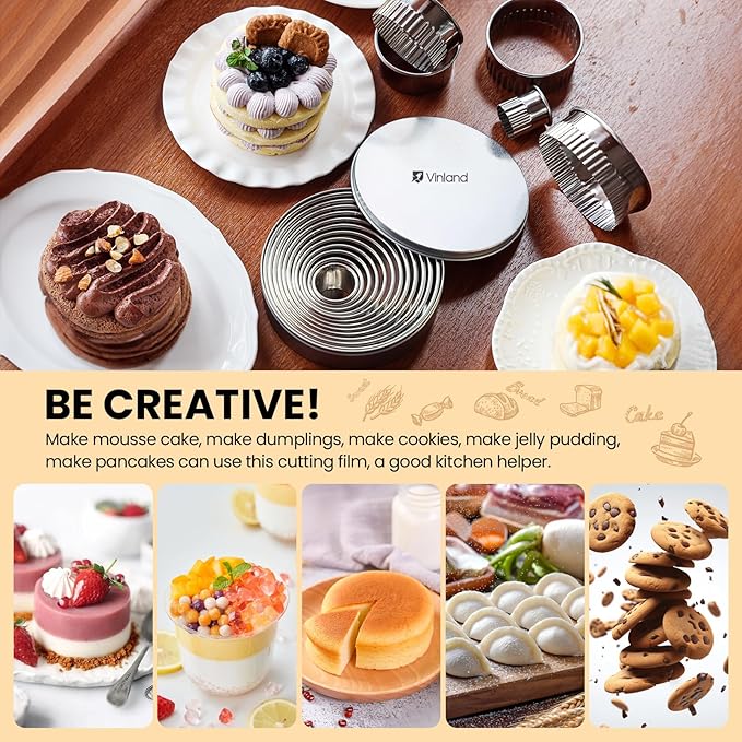 12 Pcs 304 Stainless Steel Biscuit Cutter Set - Image 3