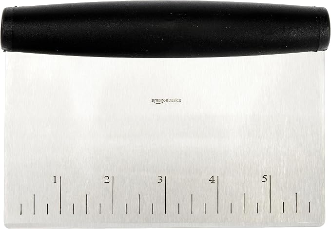Amazon Basics Multi-Purpose Bench Scraper, Stainless Steel Dough Cutter - Image 3