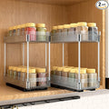 DABIGE 2 Pack Pull Out Spice Rack Organizer by DABIGE