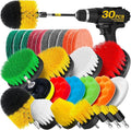 Holikme 30Pack Drill Brush Attachments Set, Scrub Pads & Sponge, Power Scrubber by Holikme