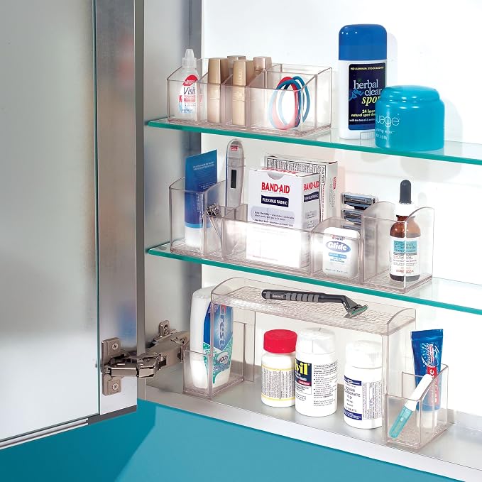 iDesign - 43130 Med+ Plastic High Rise Bathroom Medicine Cabinet Organizer - Image 5