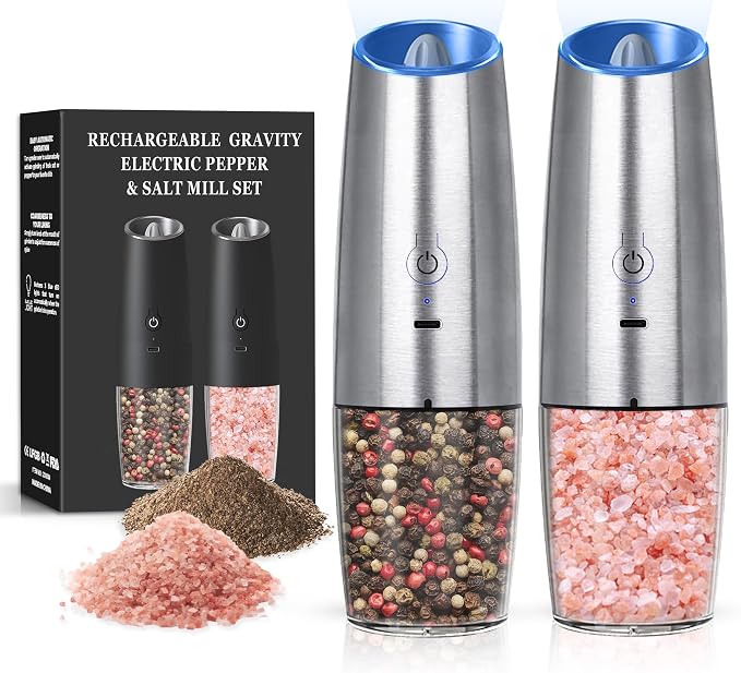 Rechargeable Salt And Pepper Grinder Set by Unknown