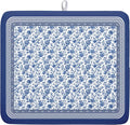 Blue Floral Branches Dish Drying Mat by Kawani