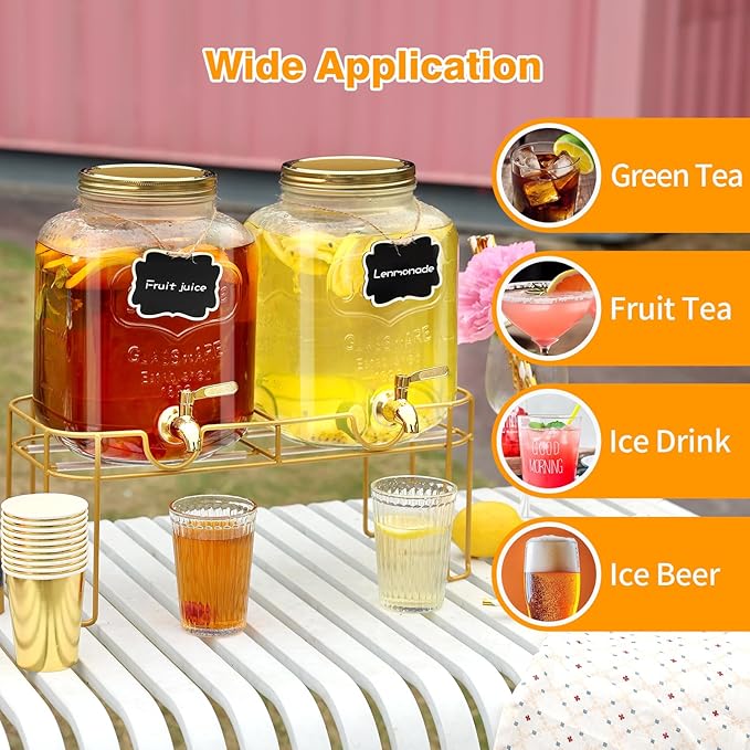 1.6 gallon Glass Beverage Dispenser - Image 5