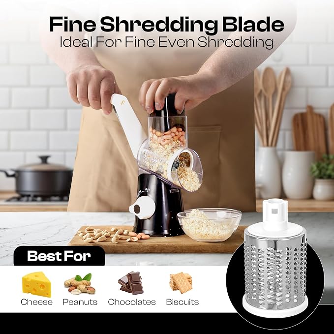 Rotary Cheese Grater Hand Crank - Image 4