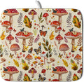 Forest Mushroom Dish Drying Mats Wild Plant Butterfly Kitchen Sink Rack Mats 16 by Giwawa