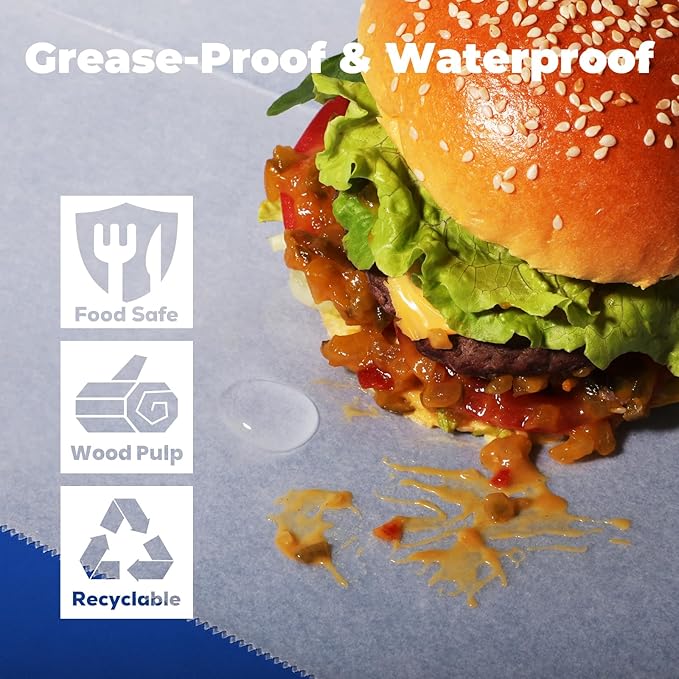 Fit Meal Prep 12 x 10.75" Wax Paper Sheets - Image 5