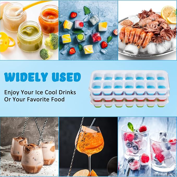 Honeydak 10 Pack 10 Pack Ice Cube Trays - Image 7