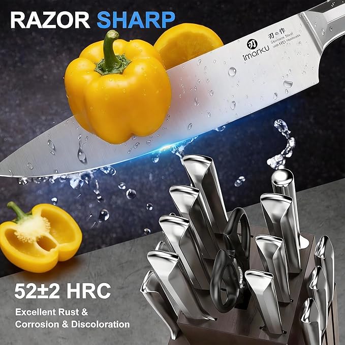 imarku Knife Set, Ultra Sharp Kitchen Knife Set - Image 2