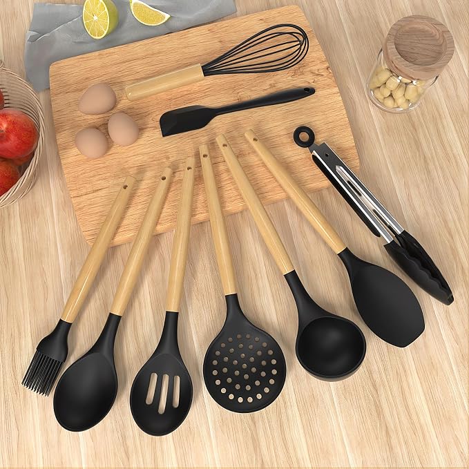 Silicone Cooking Utensils Set Utensil Sets - Image 6