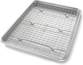 USA Pan Jelly Roll Baking Pan and Bakeable Cooling Rack, Nonstick Commercial by USAPan