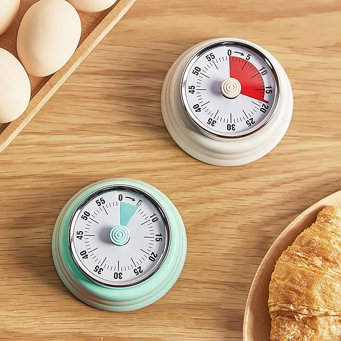 Elegant Stainless Steel Vintage Kitchen Timer - Image 8