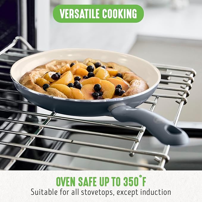 GreenLife 16 Piece Nonstick Cookware Set, Soft Grip Non-Toxic PFAS-Free Ceramic - Image 6