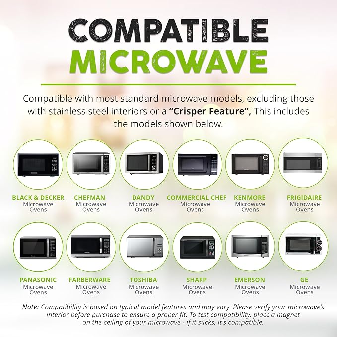 HOVER COVER 2 PACK Magnetic Microwave Splatter Cover - Image 6