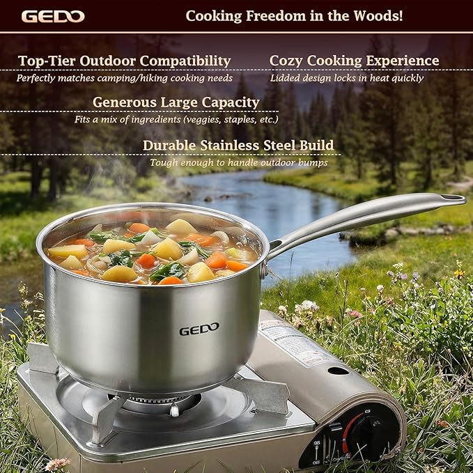 GEDO Food-Grade 316L Stainless Steel Sauce Pan - Image 9