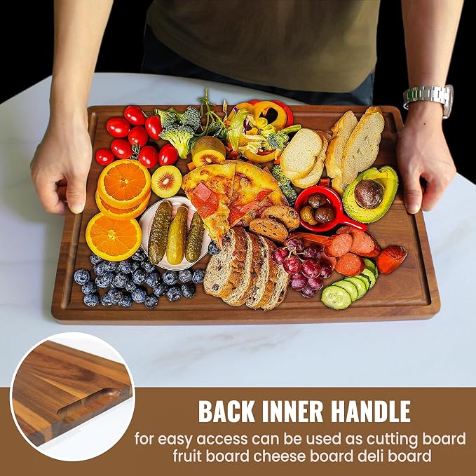 Acacia Wood Cutting Boards Set of 3 - Image 3