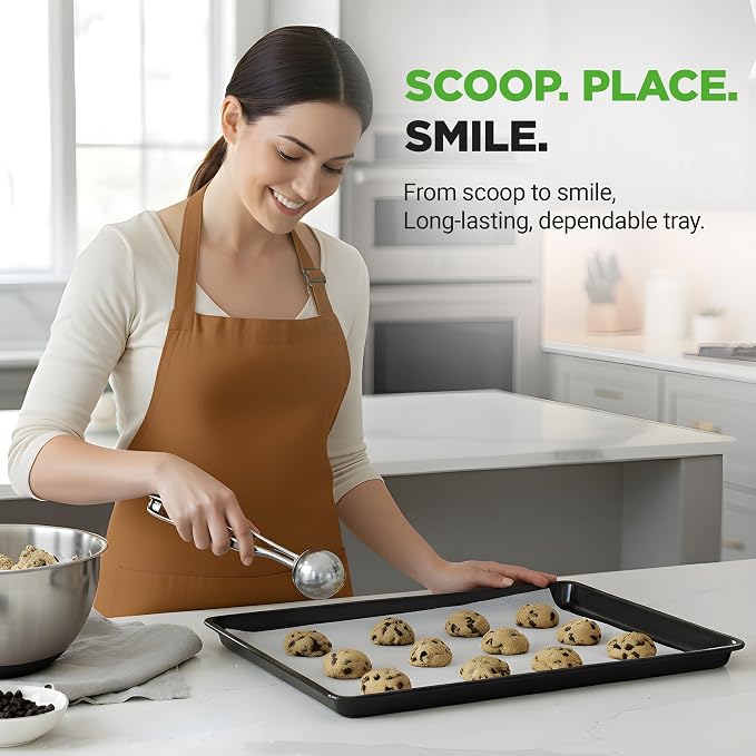 NutriChef Nonstick XL Cookie Sheet Baking Pan - Image 4