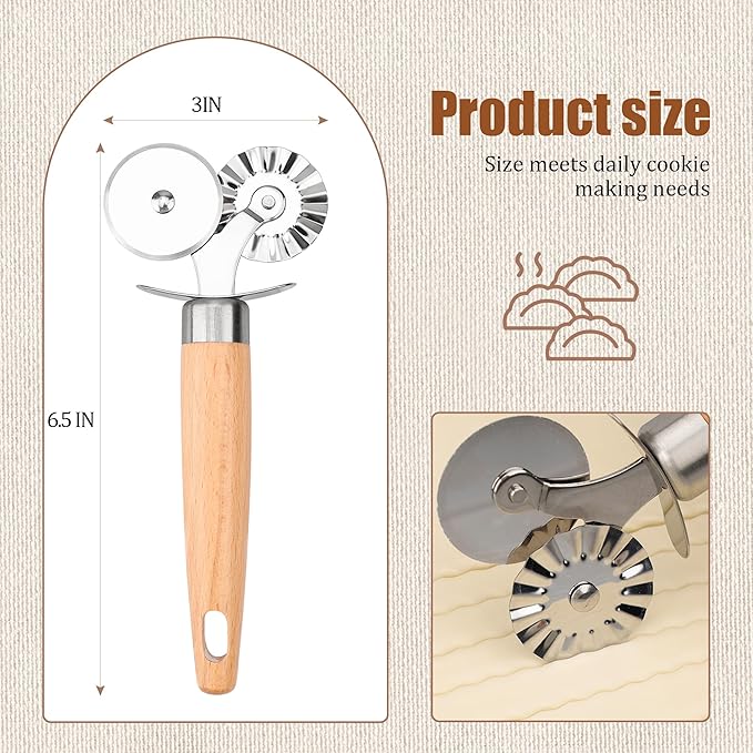 Pastry Cutter Double Wheel - Image 2