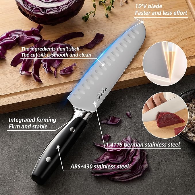 6-Piece Knife Block Sets，Stainless Steel Kitchen Knife Set - Image 4