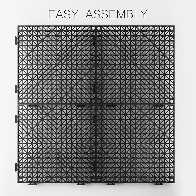 Tioncy 6 Pcs Bar Countertop Supplies Interlocking Mats 12 x 12 Inch Rubber - Image 4