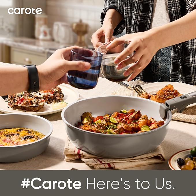 CAROTE 27pcs Ceramic Cookware Set Nonstick, Pots and Pans Set Non Stick - Image 7