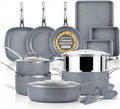 Granitestone Ceraluxe 20 Pc Ceramic Cookware Set Nonstick, Complete Pots and by Granitestone+