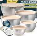 Baker's Signature Stainless Steel Mixing Bowls by BakersSignature