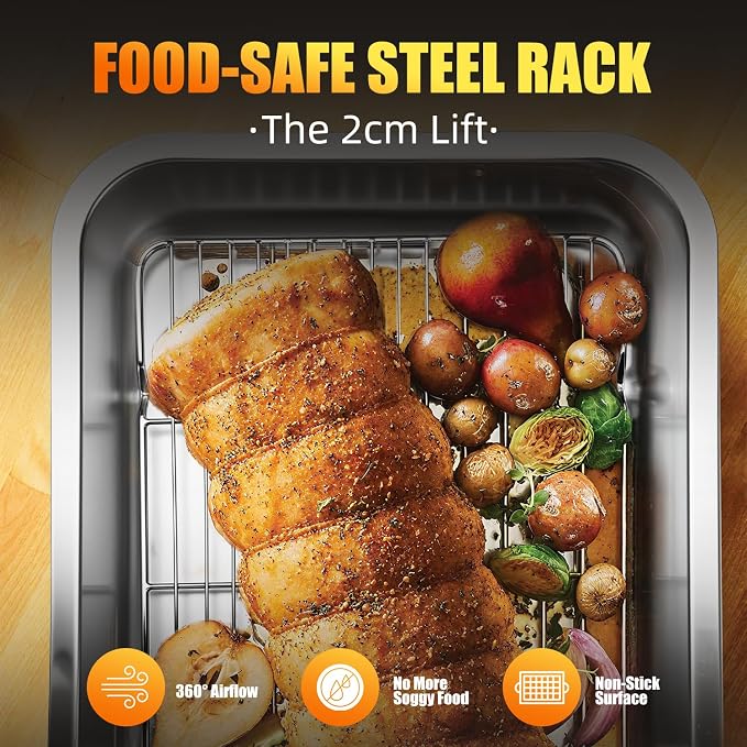 Stainless Steel Turkey Roasting Pan - Image 6