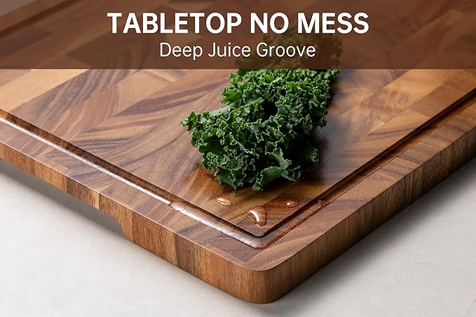 THETCHRY Walnut Cutting Boards for Kitchen, End Grain Wooden Chopping Board - Image 2