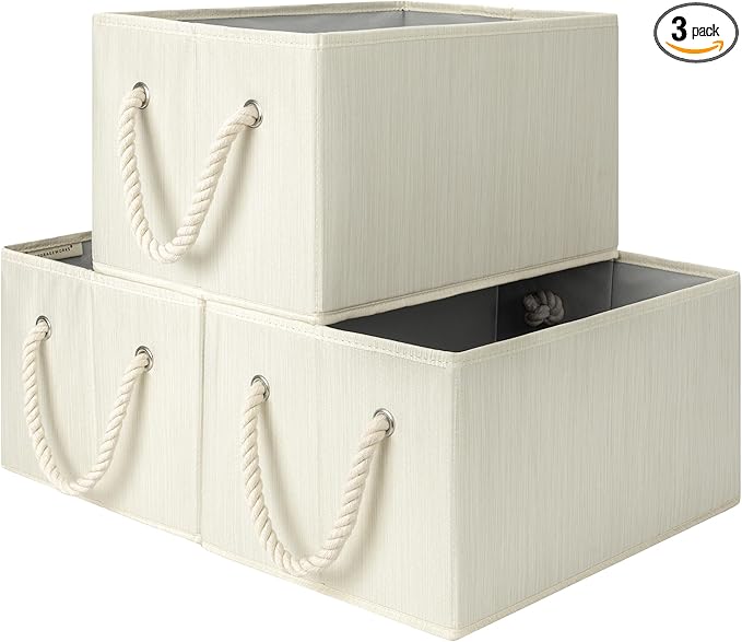 StorageWorks Storage Baskets for Shelves, Fabric Storage Bins, Closet by StorageWorks
