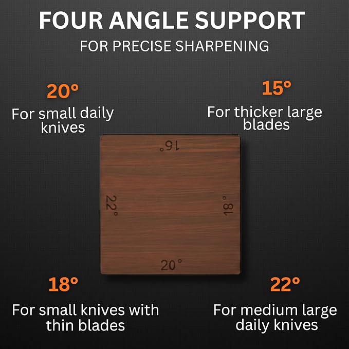 4 Angles High Carbon Stainless Steel Rolling Knife Sharpener - Image 6