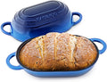 Enameled Cast Iron Bread Oven 2 Qt, Non-Stick Single Loaf Cast Iron Bread Pan by Unknown