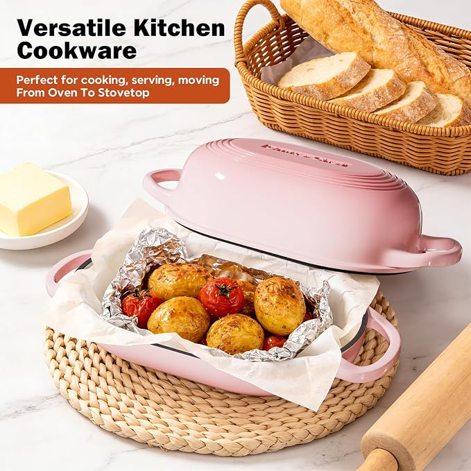 Enameled Cast Iron Sourdough Bread Oven, Dutch Oven - Image 5