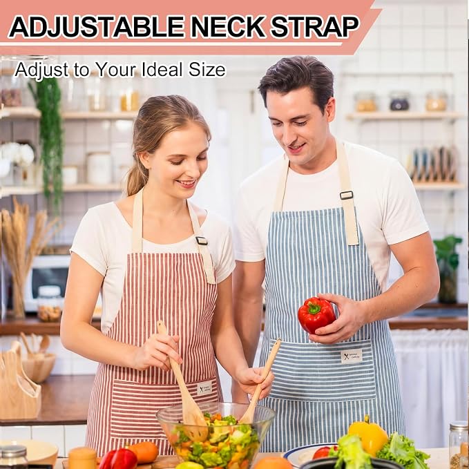 Janmercy 24 Pcs Aprons for Women Men - Image 4