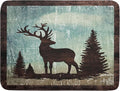 Giwawa Retro Deer Forest Cabin Silhouette Dish Drying Mat Countertop 18x24 Fall by Giwawa