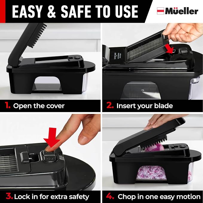 Mueller ULTIMATE 12 Blade Vegetable Chopper, Mandoline Slicer and Spiralizer - Image 7