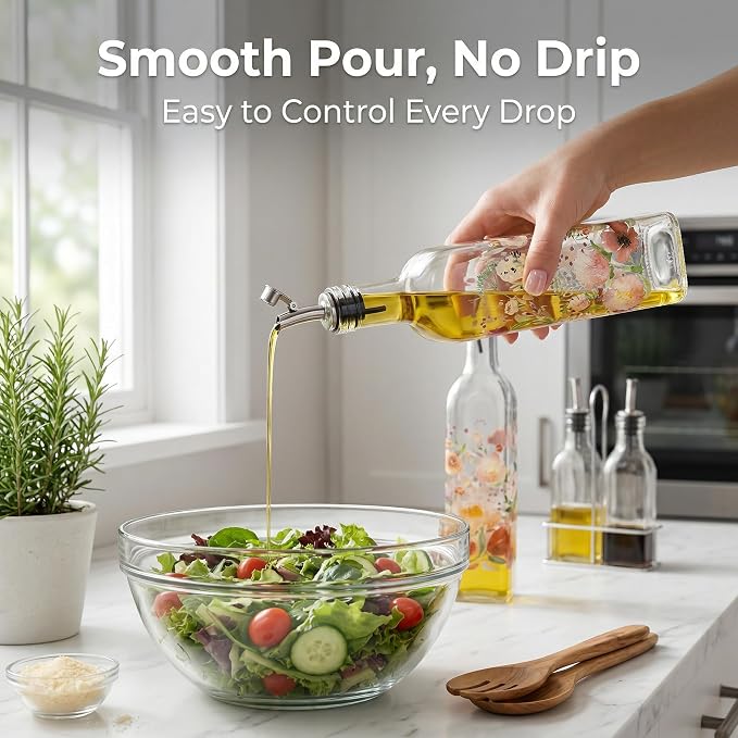 Topadorn 17 oz Olive Oil Dispenser Bottle Set - Image 4