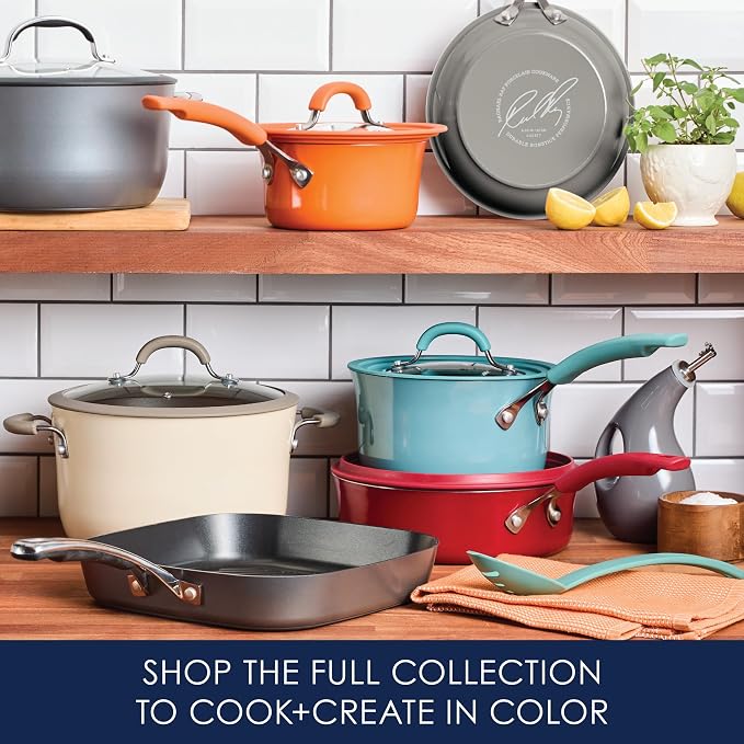 Rachael Ray Cook + Create Nonstick Cookware Frying Pan/Skillet, Fry Pan - Image 7